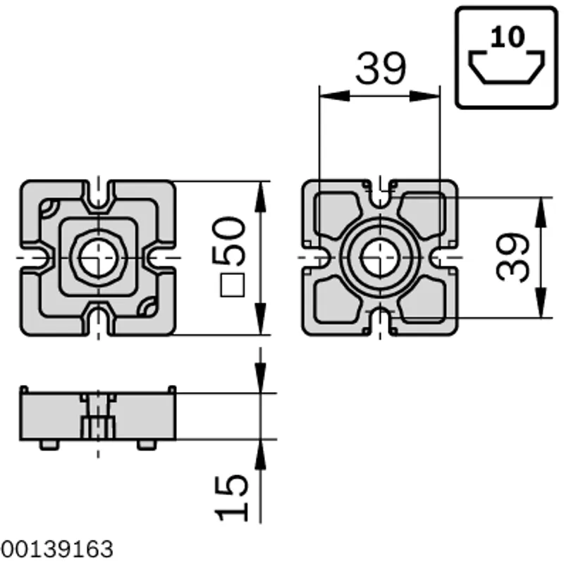 T-CONNECTOR 50X50 — photo 2 of 3