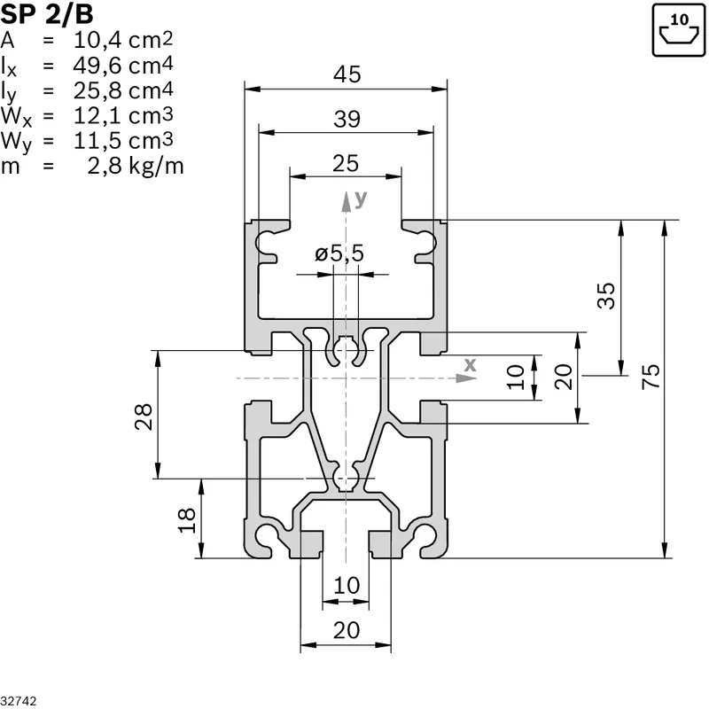 SECTION PROFILE SP 2/B L=6170 — photo 2 of 2