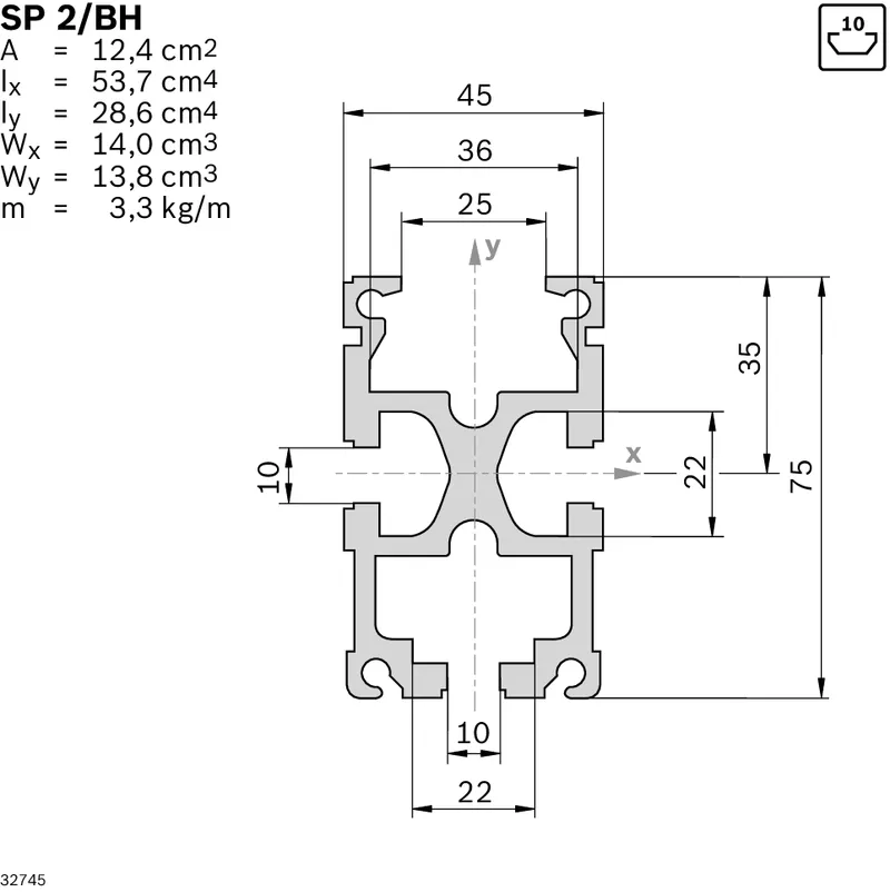 SECTION PROFILE SP 2/S L=6170 — photo 2 of 2