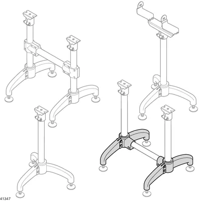 FOOT BIPOD WITH FLANGE