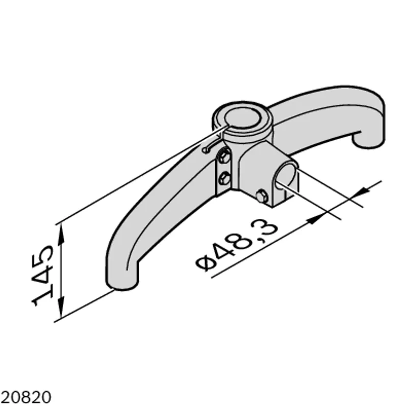 FOOT BIPOD WITH FLANGE — photo 3 of 3