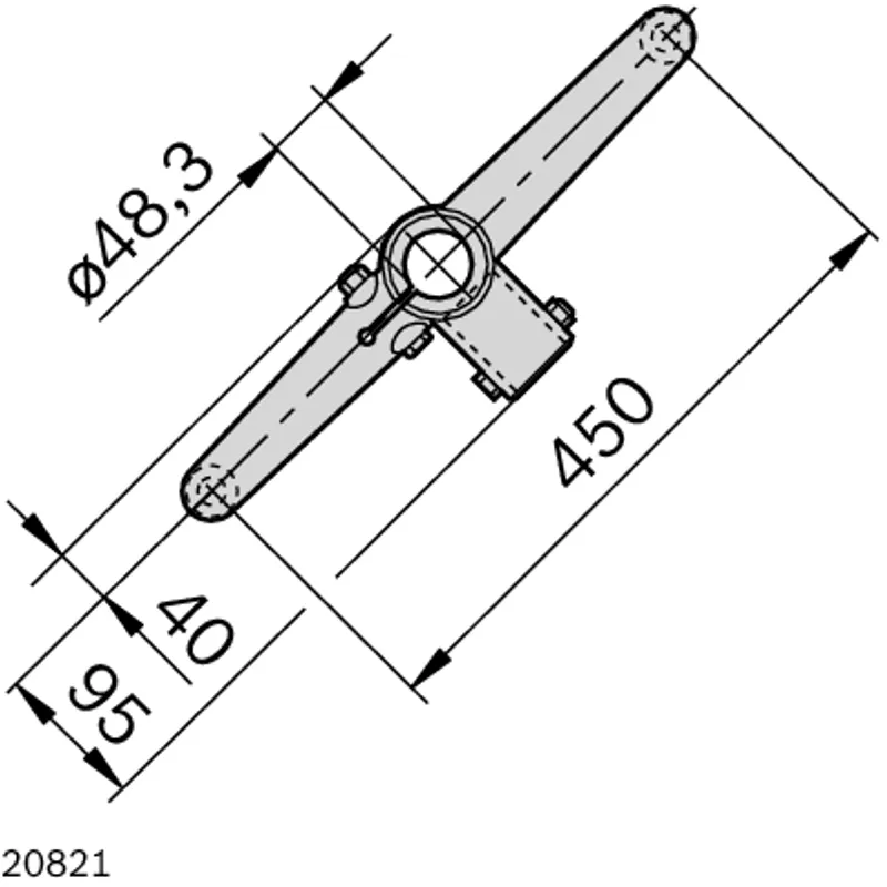 FOOT BIPOD WITH FLANGE — photo 2 of 3