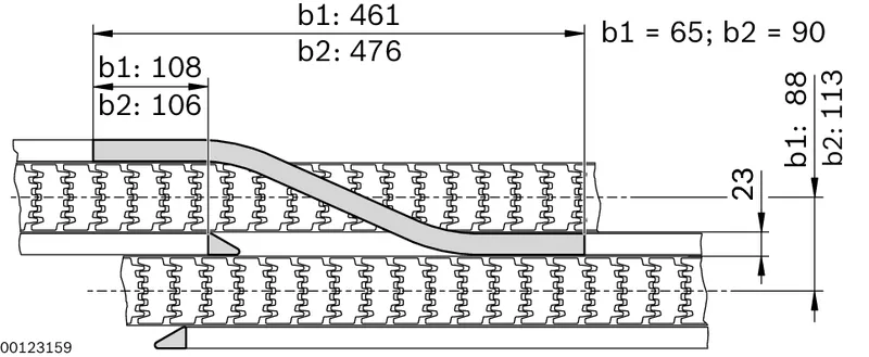 CONVEYOR TRANSFER SECTION VF65 LINKS — photo 2 of 2