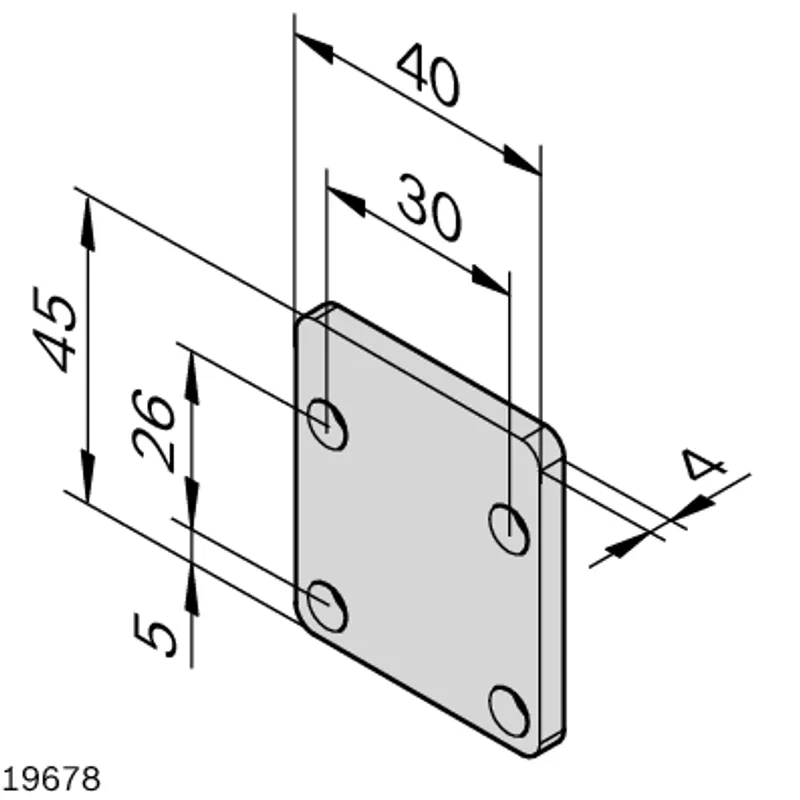 COVER PLATE 40X45 — photo 2 of 3