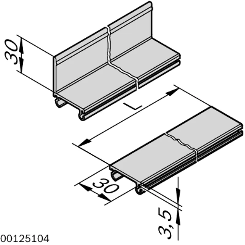 SLIDE RAIL 30X3,5 L=3000 — photo 4 of 4