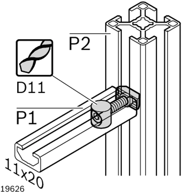 BOLT CONNECTOR 8 D11X11 — photo 4 of 4