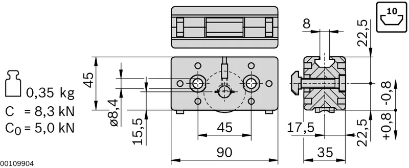 GUIDE BEARING LF12S/C — photo 2 of 5