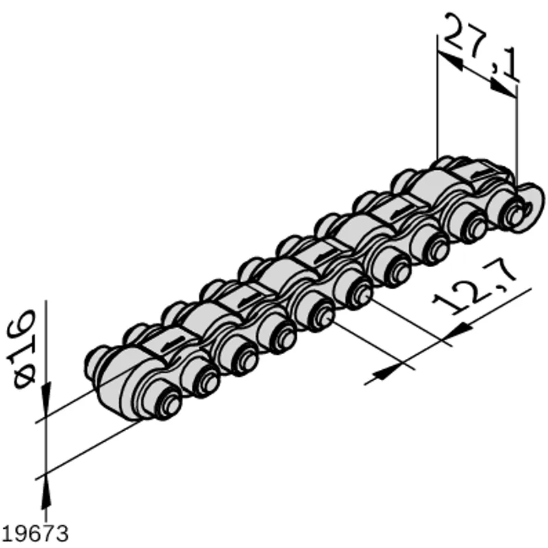 ACCUMULATION ROLLER CHAIN ACC.ROL.CHAIN 1/2X5/16ST ESD SPP 12M — photo 3 of 3