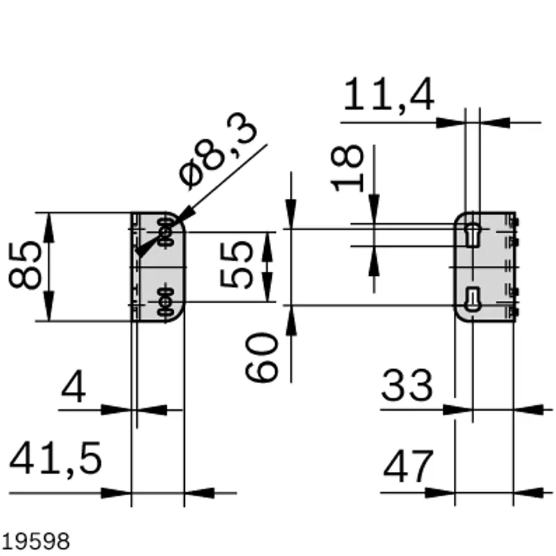 GUSSET 85X47X4 — photo 2 of 4