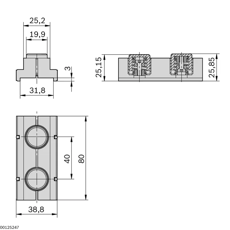 SPRING ELEMENT SET 5,8N/CM PE2/XX — photo 2 of 2