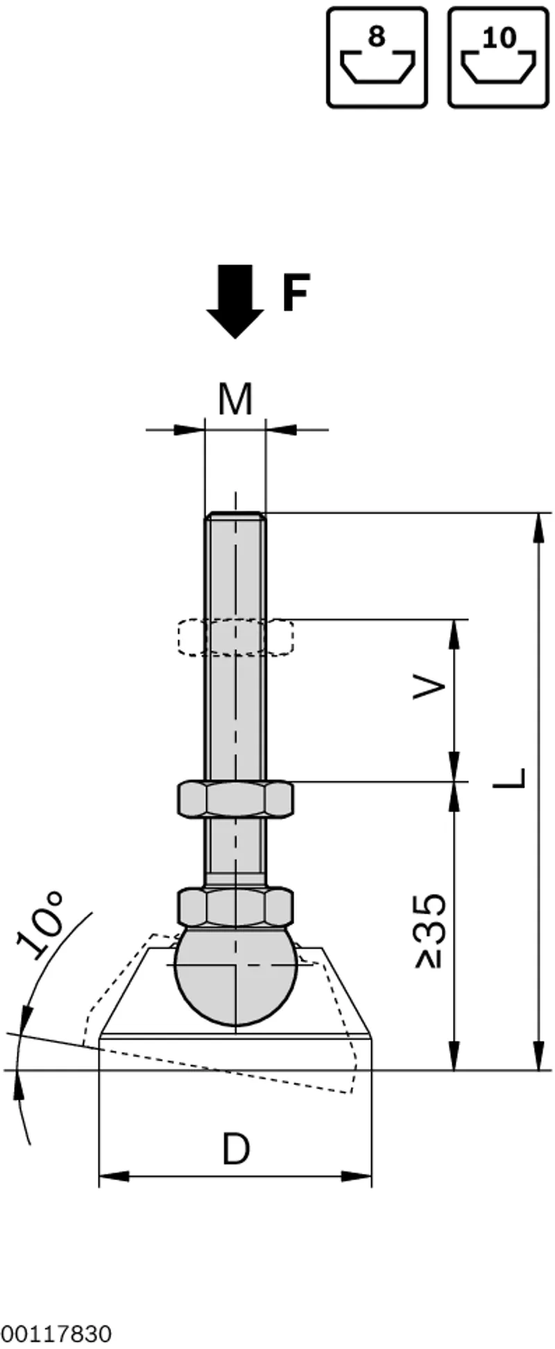 SPINDLE M16 L145 — photo 3 of 4