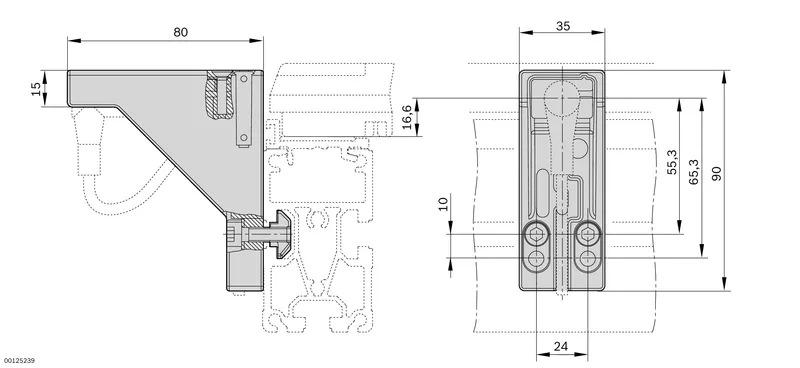 SWITCH BRACKET SH2/S-H M12 — photo 2 of 3