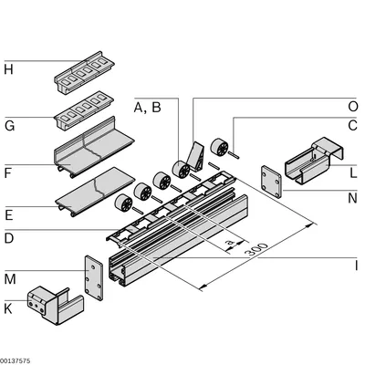 RAIL HOLDER 40X45 WITHOUT STOP