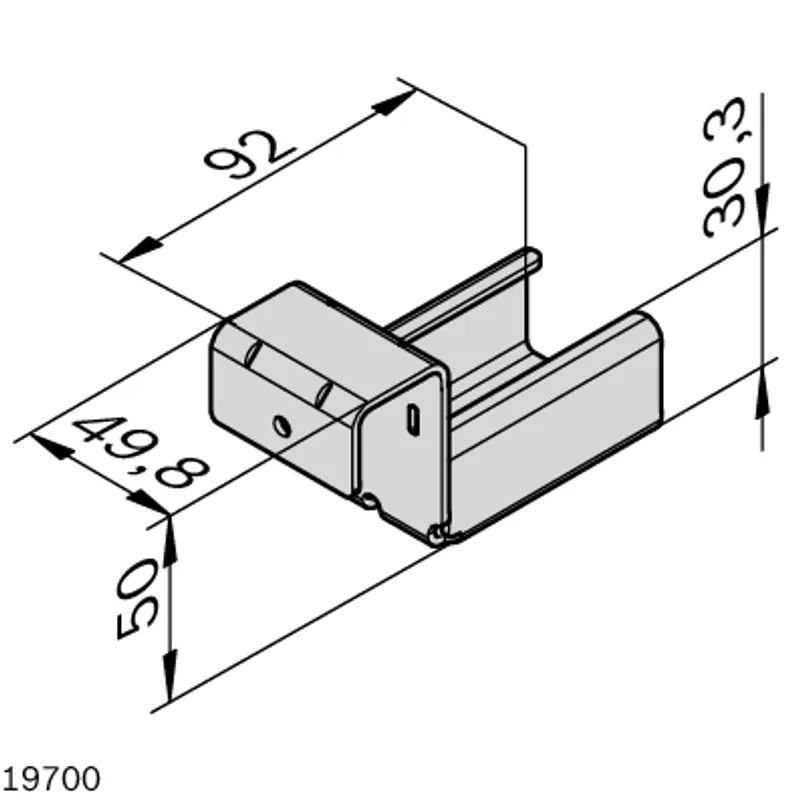 RAIL HOLDER ECOFLOW WITHOUT STOP — photo 3 of 3