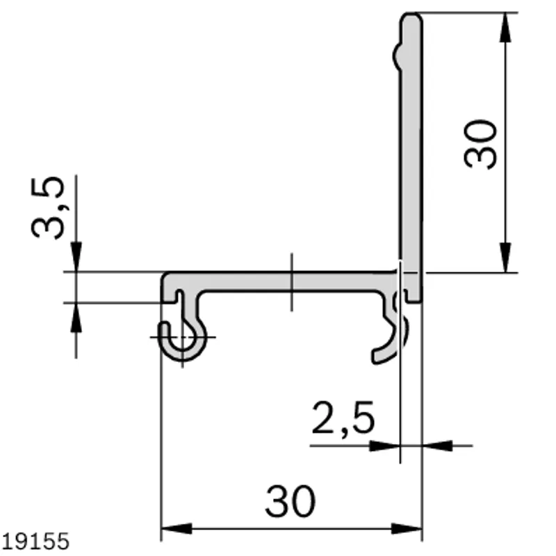 SLIDE RAIL SF AUSSEN L=3000 — photo 3 of 3