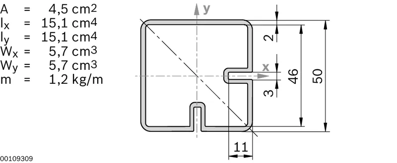 RECTANGULAR TUBE 50X50X2 6X5600MM — photo 2 of 3