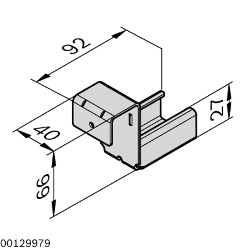RAIL HOLDER SF WITH STOP — photo 3 of 4