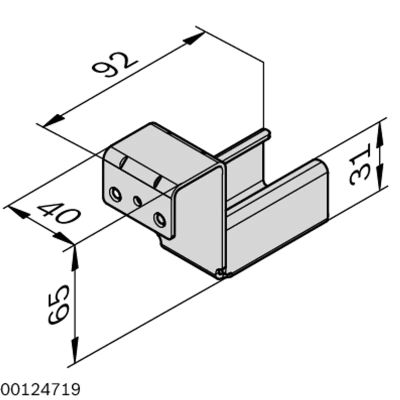 RAIL HOLDER XLEAN WITH STOP — photo 3 of 4