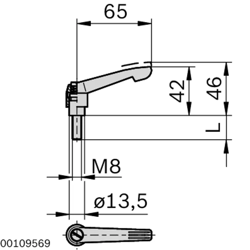 CLAMPING LEVER GELENK 45/60 — photo 3 of 3