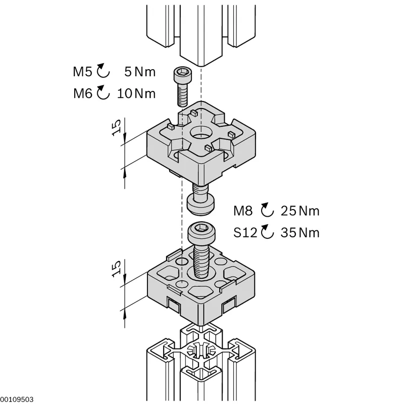 END CONNECTOR 45X45 SILVER SET — photo 3 of 4