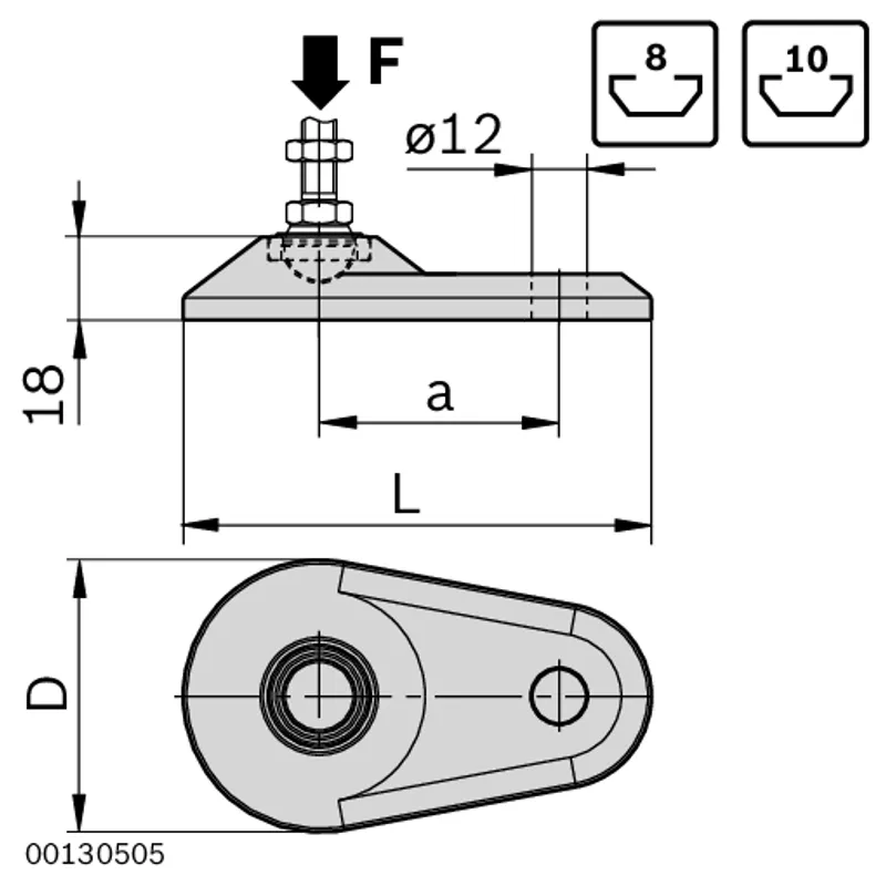 BASE PLATE D79A ZN BLACK — photo 2 of 3