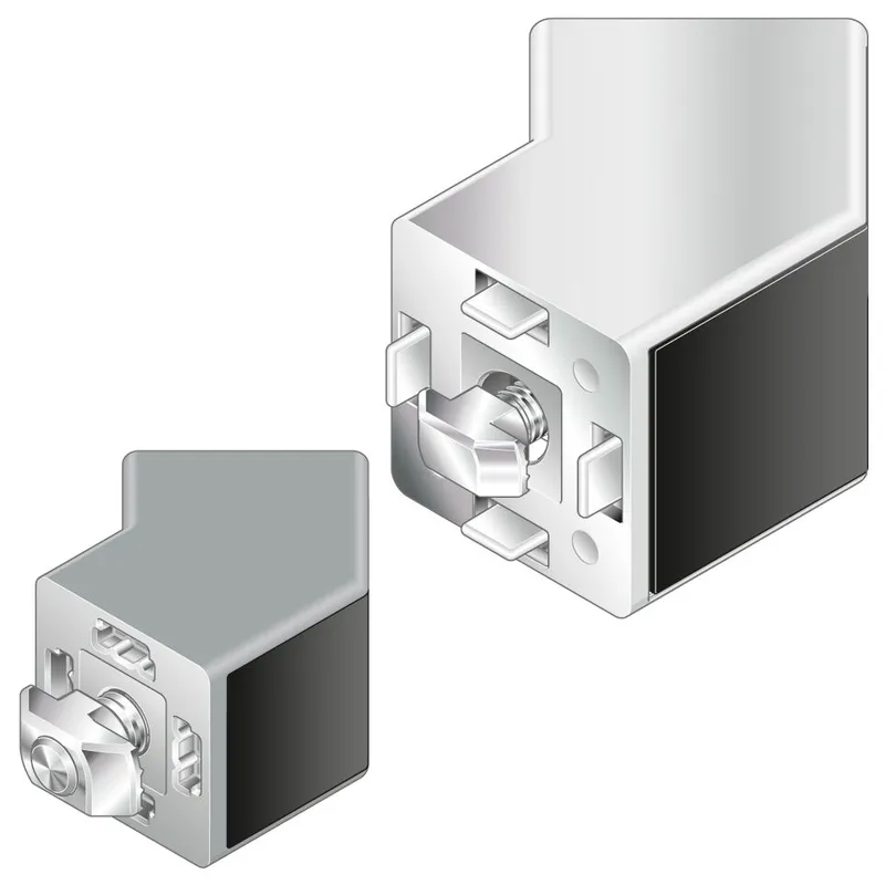 CONNECTOR 45G 30X30 SILVER SET — photo 1 of 2