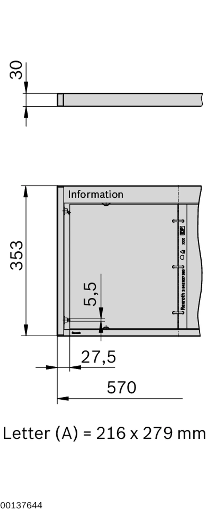 INFORMATION BOARD 2XLETTER ESD — photo 2 of 2