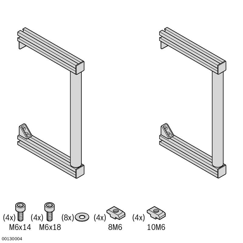 HANDLE L=335 SET (2) — photo 1 of 2