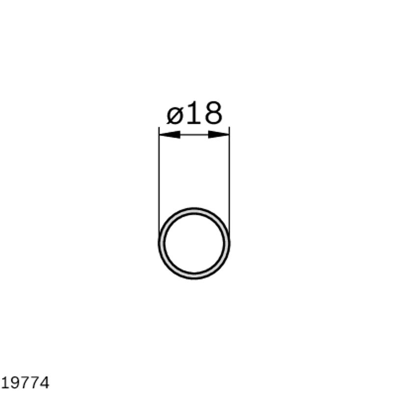 PIPE D18 VA L=3000MM — photo 2 of 2