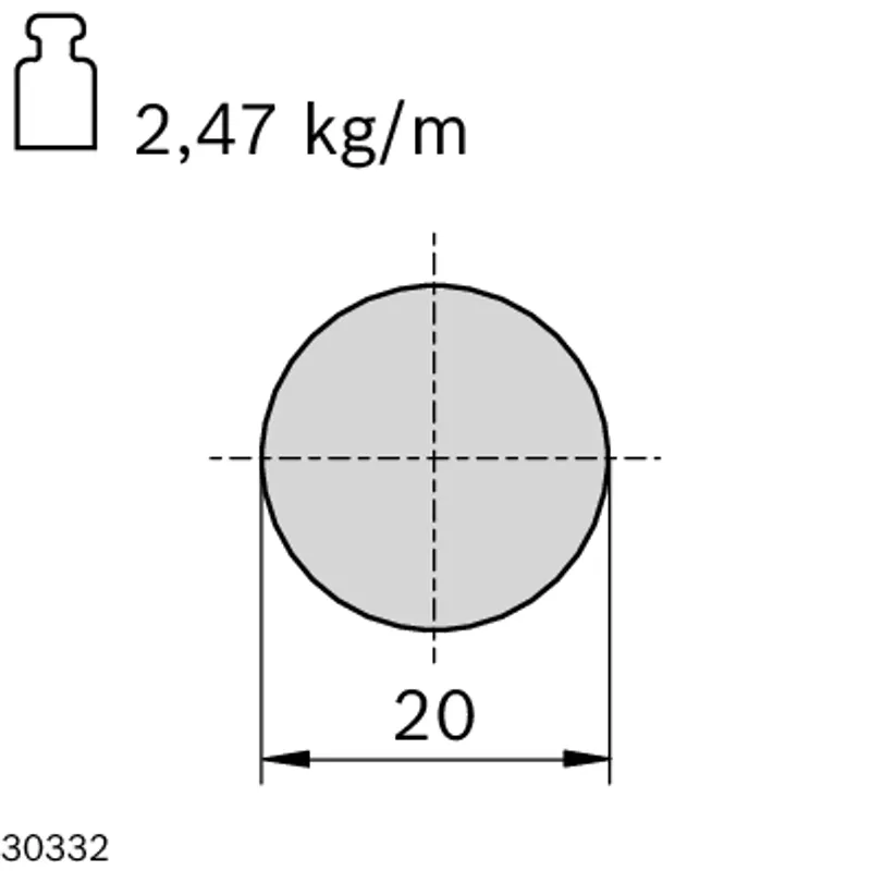GUIDE ROD LF20 VA L=2900 — photo 3 of 3