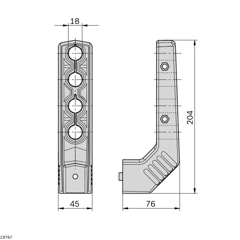 SUPPORT HORIZONTAL 4XD18 — photo 2 of 2