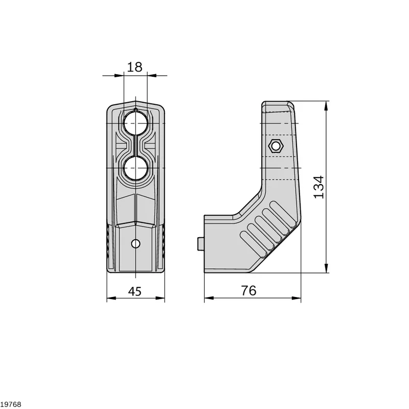 SUPPORT HORIZONTAL 2XD18 — photo 2 of 2