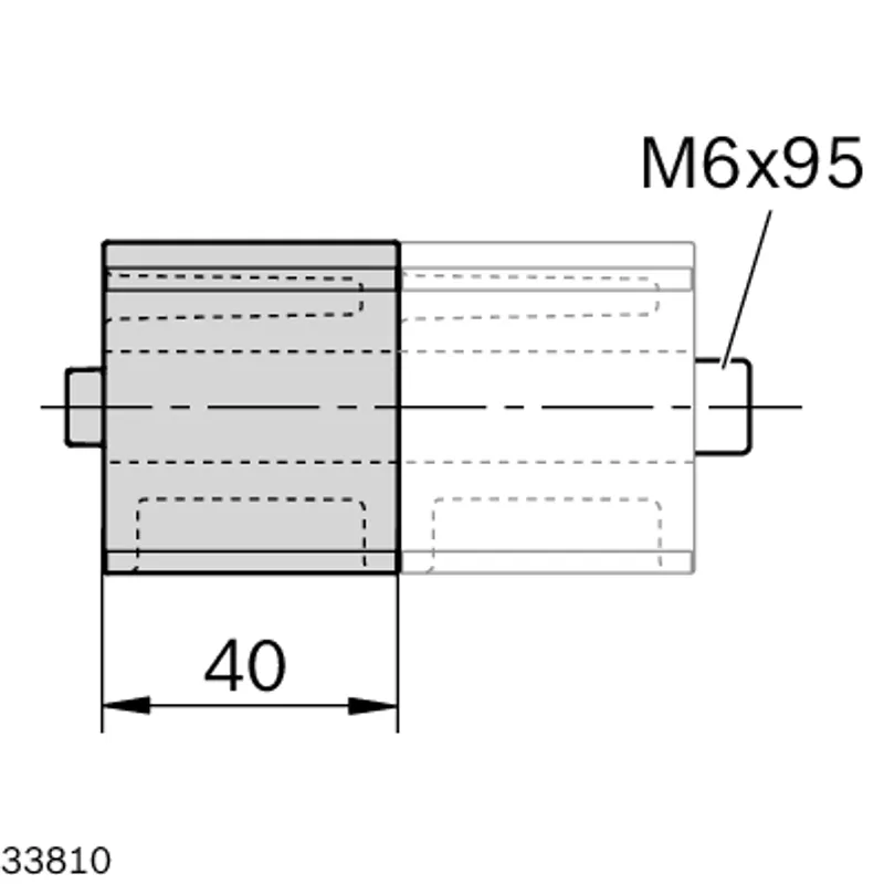 RANGE SPACER 45X45X40 — photo 2 of 2