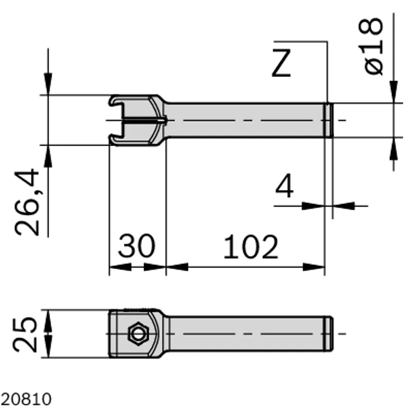 CLAMPING PIECE C L100 — photo 2 of 2