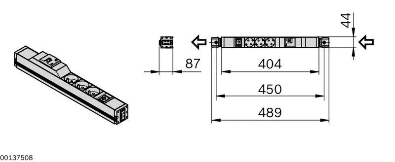 PLUG SOCKET STRIP L/3S/FI F — photo 3 of 3