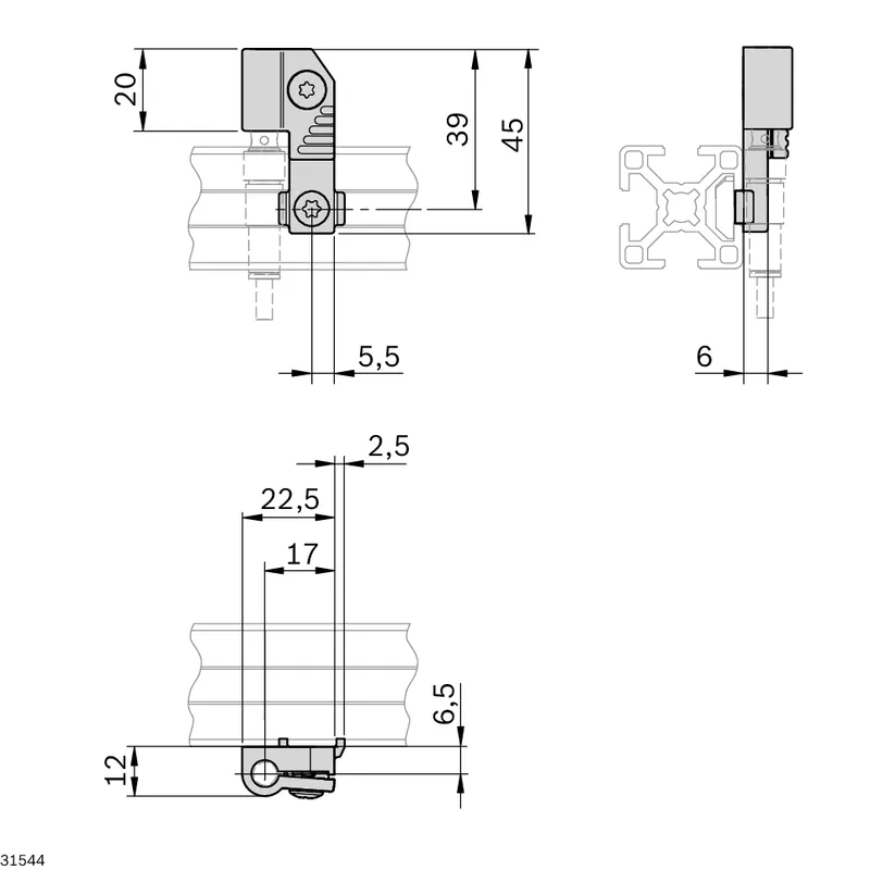 SWITCH BRACKET SH 1/U KPL ESD — photo 2 of 3