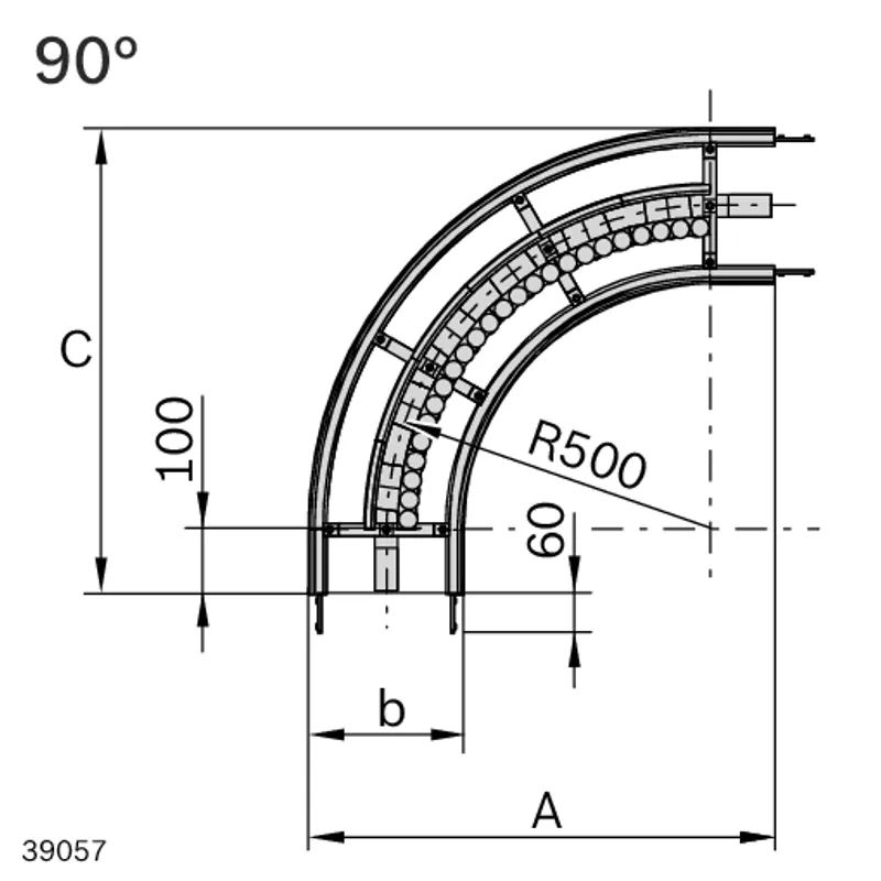 CURVE 320+ HOR AL 90° R500 — photo 2 of 3