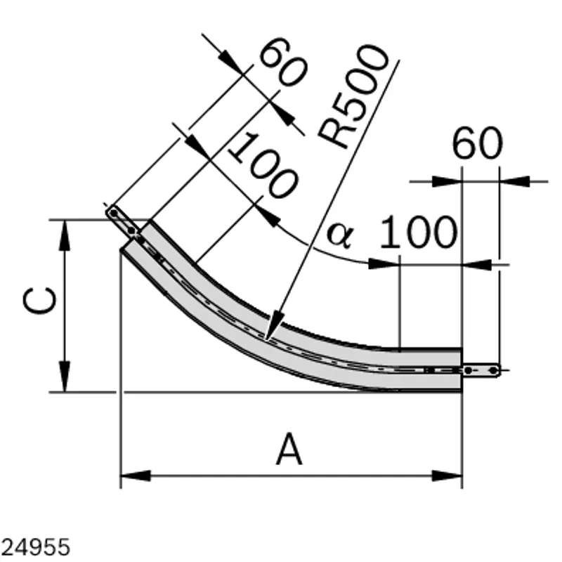CURVE 90+ VERT AL 45°R500 — photo 2 of 3