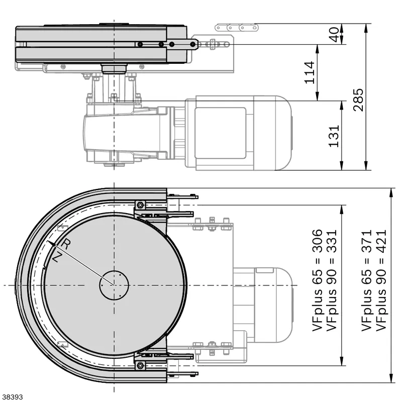 BASE UNIT 90+ AL CURVE WHEEL — photo 2 of 2