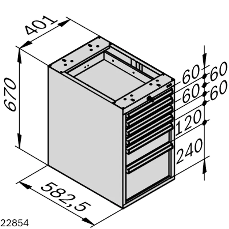 DRAWER UNIT CONTAINER 600_6 — photo 2 of 2