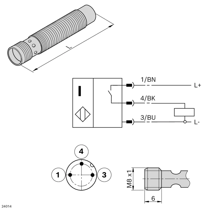 PROXIMITY SWITCH M12-M8 SN=4MM L=67 — photo 2 of 2