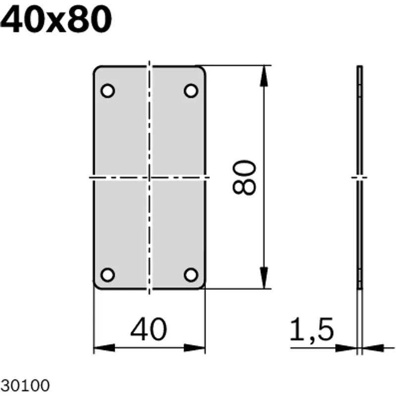COVER PLATE 40X80 — photo 2 of 3