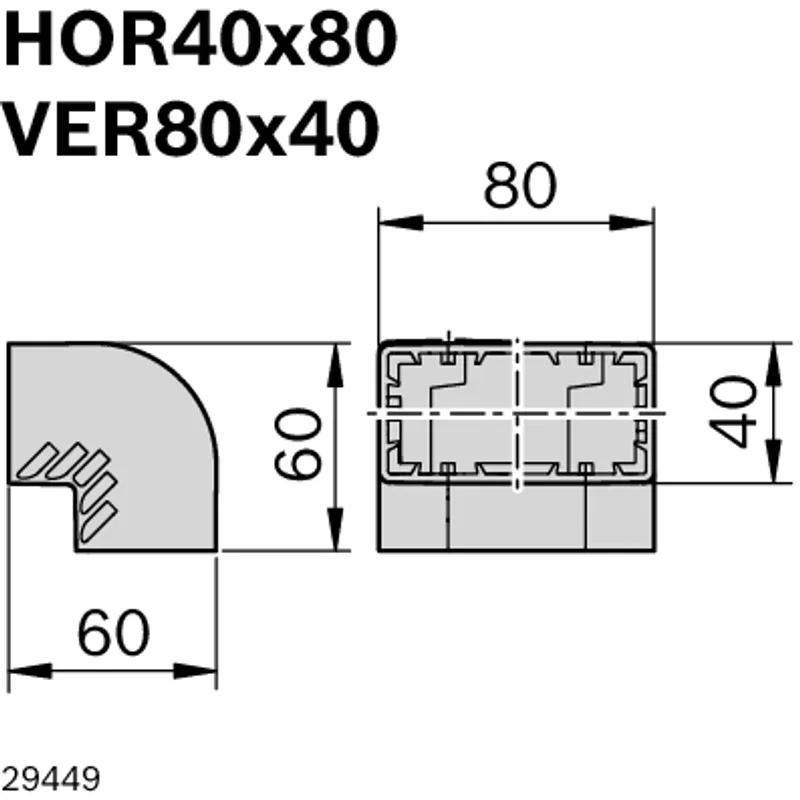 CURVE HOR 40X80; VER 80X40 — photo 2 of 4