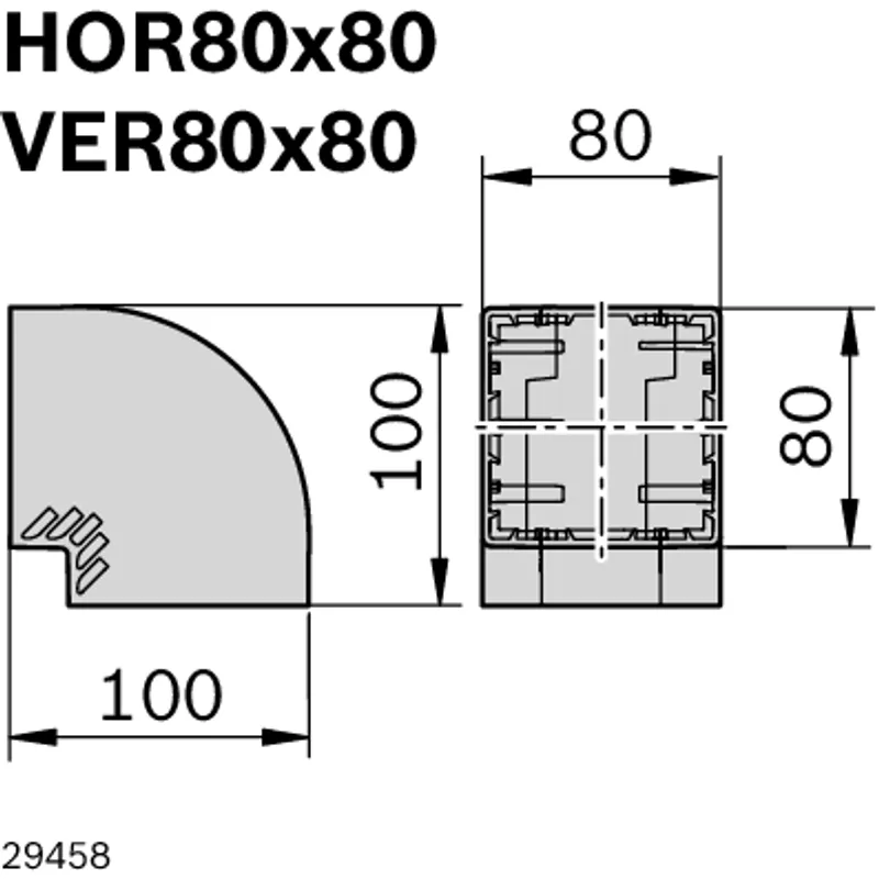 CURVE HOR 80X80; VER 80X80 — photo 2 of 4