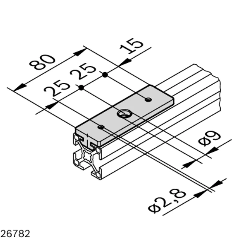 SLIDING ELEMENT 8 FLAT LOCKABLE — photo 2 of 3
