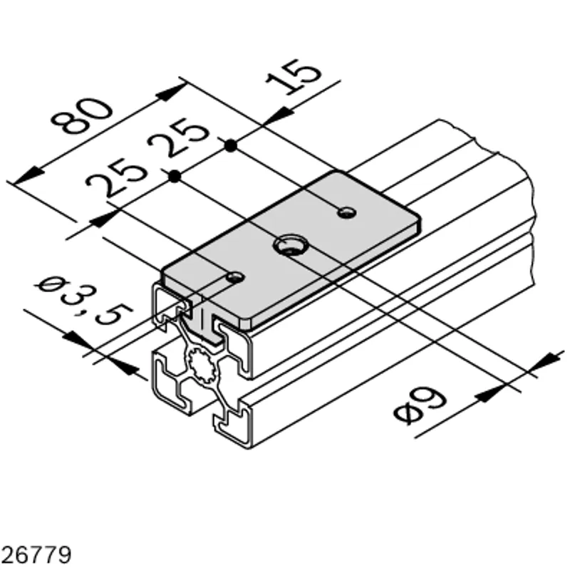 SLIDING ELEMENT 10 FLAT LOCKABLE — photo 2 of 3