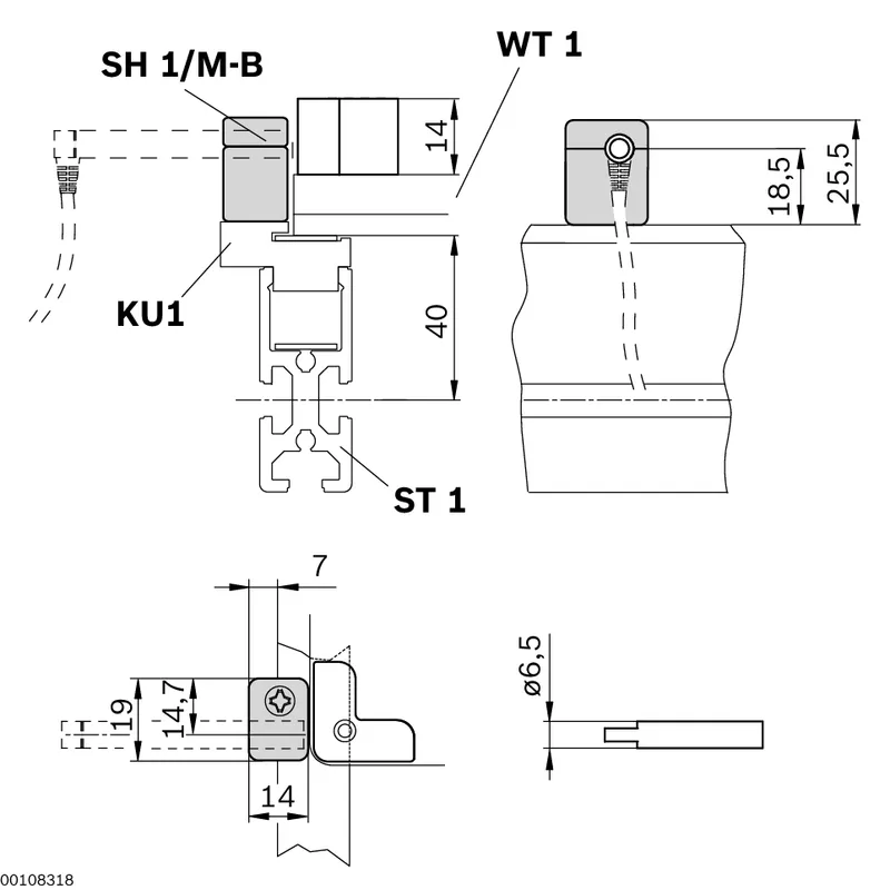 SWITCH BRACKET SH 1/M-B — photo 2 of 2