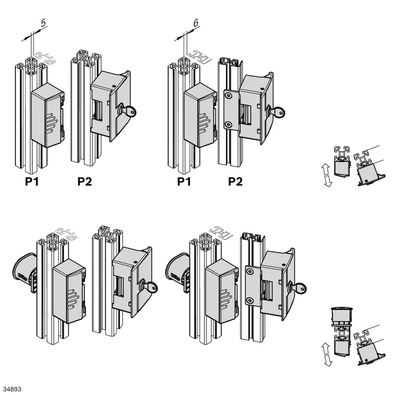 DOOR LOCK COMPACT  UNIFORM KEY — photo 4 of 4