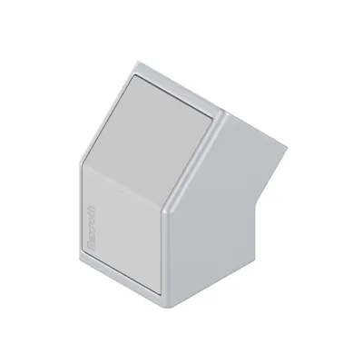 CONNECTOR 45° 30X30 SILVER GREY