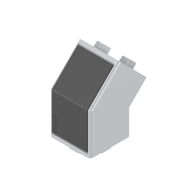 CONNECTOR 45° 40X40 SILVER ESD — photo 1 of 3